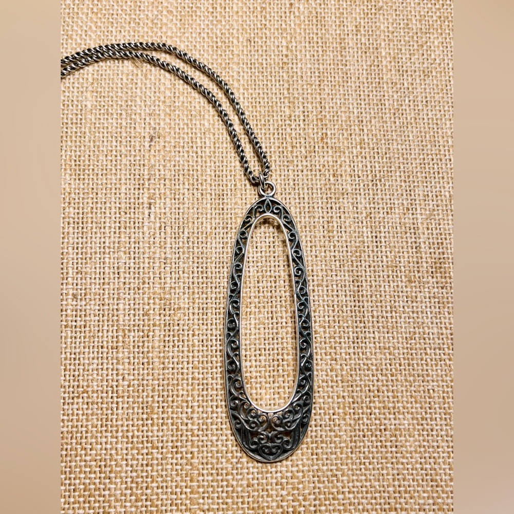 Silpada Oval Scroll Necklace